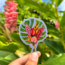 Load image into Gallery viewer, Tropical Floral Bouquet Sticker 3 in
