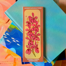 Load image into Gallery viewer, Pink Orchid Spray Double-Sided Bookmark