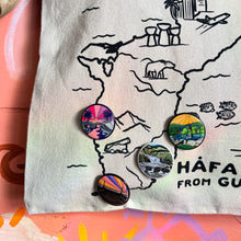 Load image into Gallery viewer, Island Hot Spots Cotton Canvas Tote Bag