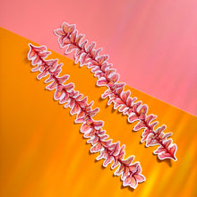 Load image into Gallery viewer, Sunset Plumeria Strand Wraparound Clear Sticker