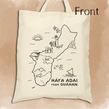 Load image into Gallery viewer, Island Hot Spots Cotton Canvas Tote Bag