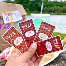 Load image into Gallery viewer, Pika Sauce Packets Variety Sticker 3 in