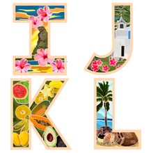 Load image into Gallery viewer, Guahan Letter Acrylic Keychain A-Z 2.5 in