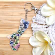 Load image into Gallery viewer, Island of Guam with Villages Keychain 3.5 in