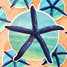 Load image into Gallery viewer, Blue Starfish Sticker 3 in