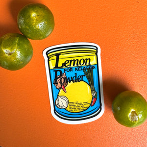 Lemon Powder Sticker 3 in