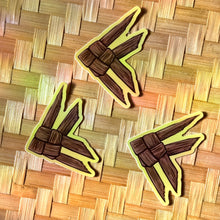 Load image into Gallery viewer, Woven Fish Sticker 3 in
