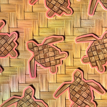 Load image into Gallery viewer, Woven Turtle Sticker 3 in
