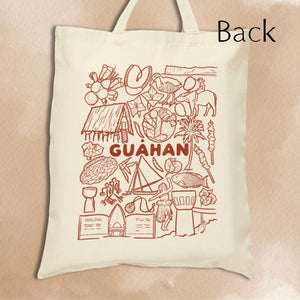 Guåhan Icons Cotton Canvas Tote Bag