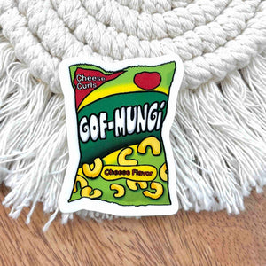 Mini Gof Mungi Cheese Curls Sticker 2 in