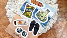 Load image into Gallery viewer, Beach Day Essentials Sticker Sheet 4x6 in
