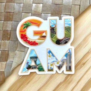 GUAM Clear Sticker 3 in