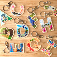 Load image into Gallery viewer, Guahan Letter Acrylic Keychain A-Z 2.5 in
