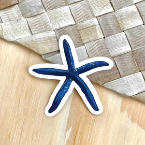 Mini Blue Starfish Sticker 2 in