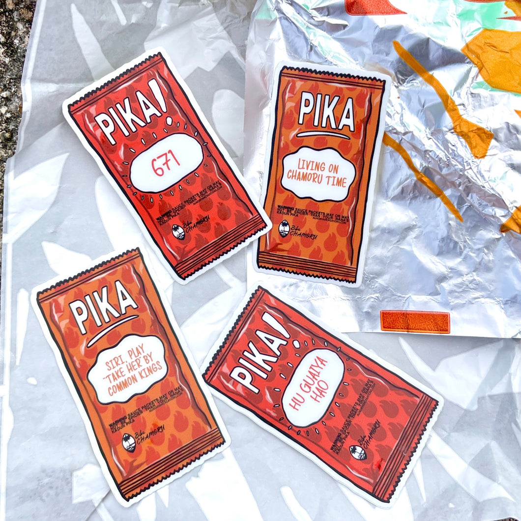 Pika Sauce Packets Variety Sticker 3 in