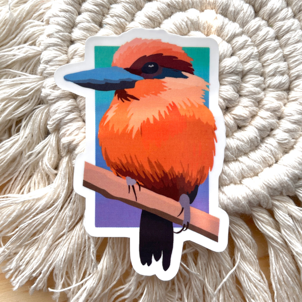Marianas Kingfisher Sticker 3 in
