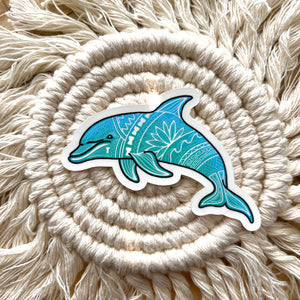 Tribal Dolphin Sticker 3 in