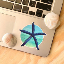 Load image into Gallery viewer, Blue Starfish Sticker 3 in

