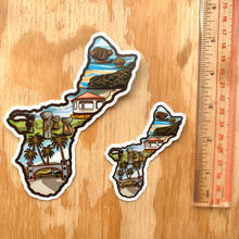 Load image into Gallery viewer, Scenic Guam Clear Sticker 3 in - 5 in
